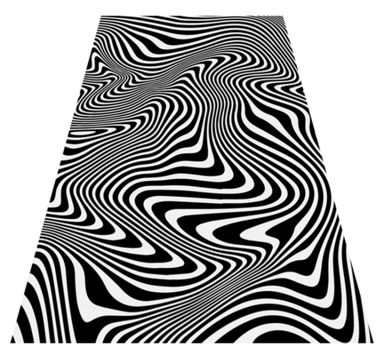 Animal vinyl carpet with zebra 3d effect - TenStickers