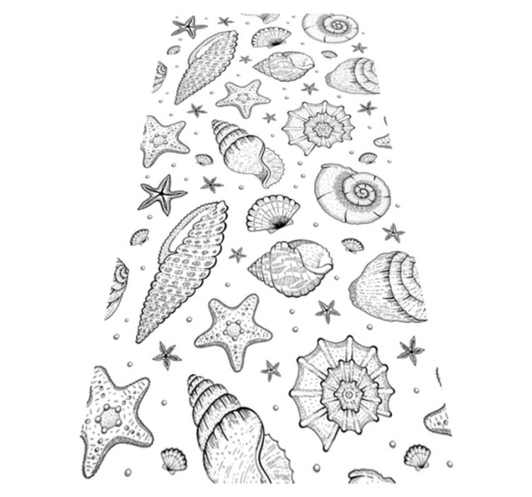 Animal vinyl carpet marine life and seashells - TenStickers