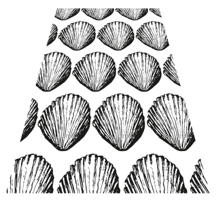 Animal vinyl carpet retro seashell design - TenStickers