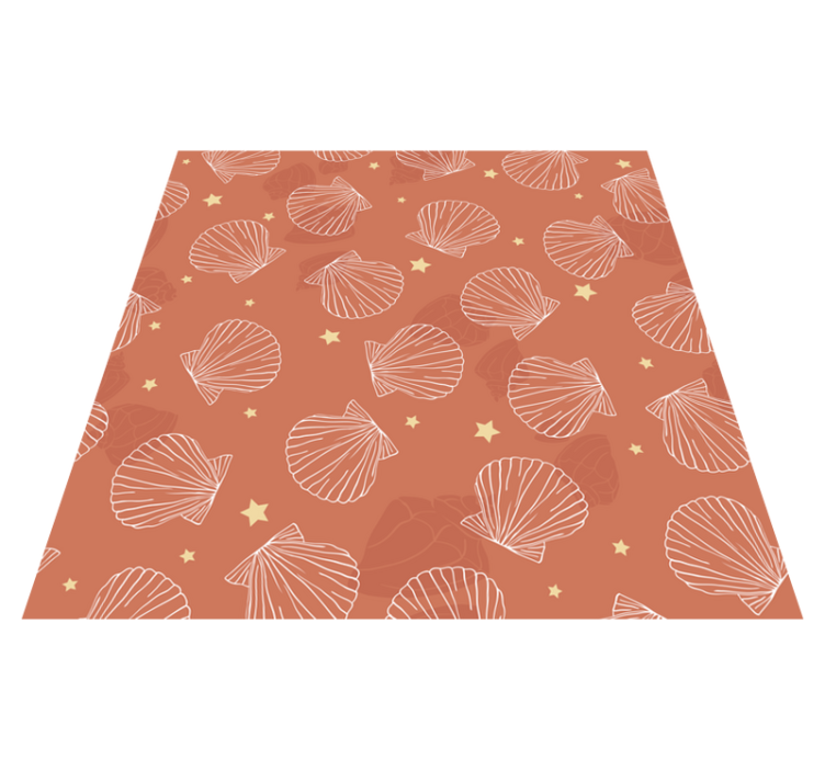 Animal vinyl carpet seashells and stars design - TenStickers