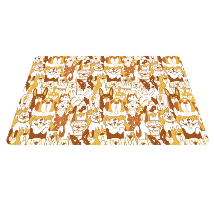 Animal vinyl carpet dog party - TenStickers