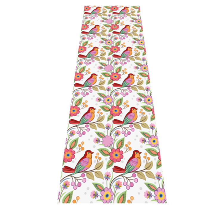 Red and orange birds animal vinyl carpet - TenStickers