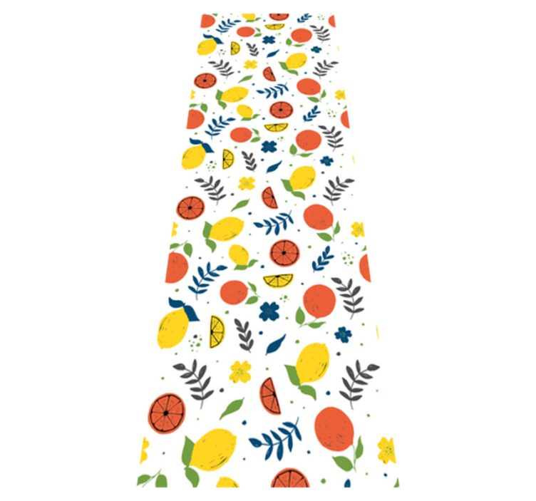 Animal vinyl carpet citrus fruits with leaves - TenStickers