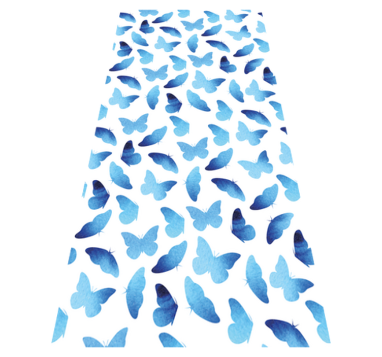 Animal vinyl carpet painted butterflies - TenStickers