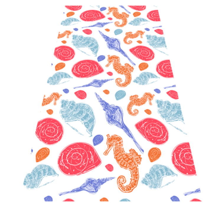 Animal vinyl carpet undersea tiles - TenStickers