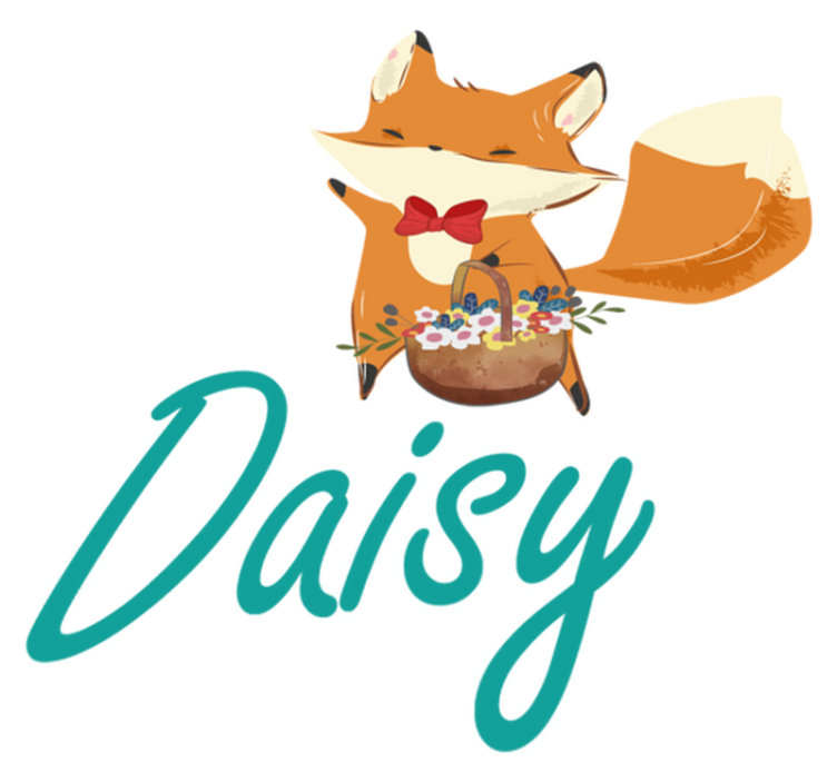 Animal vinyl carpet playful fox design - TenStickers