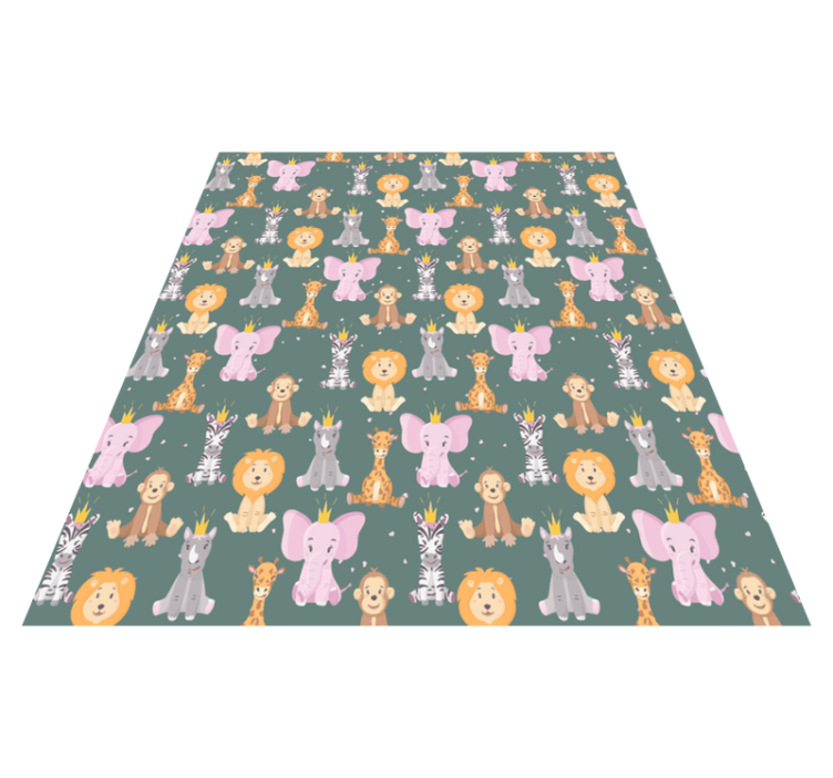 Charming animal traits animal vinyl carpet - TenStickers