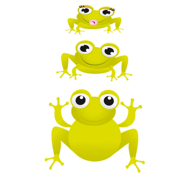Baby frogs animal vinyl carpet - TenStickers