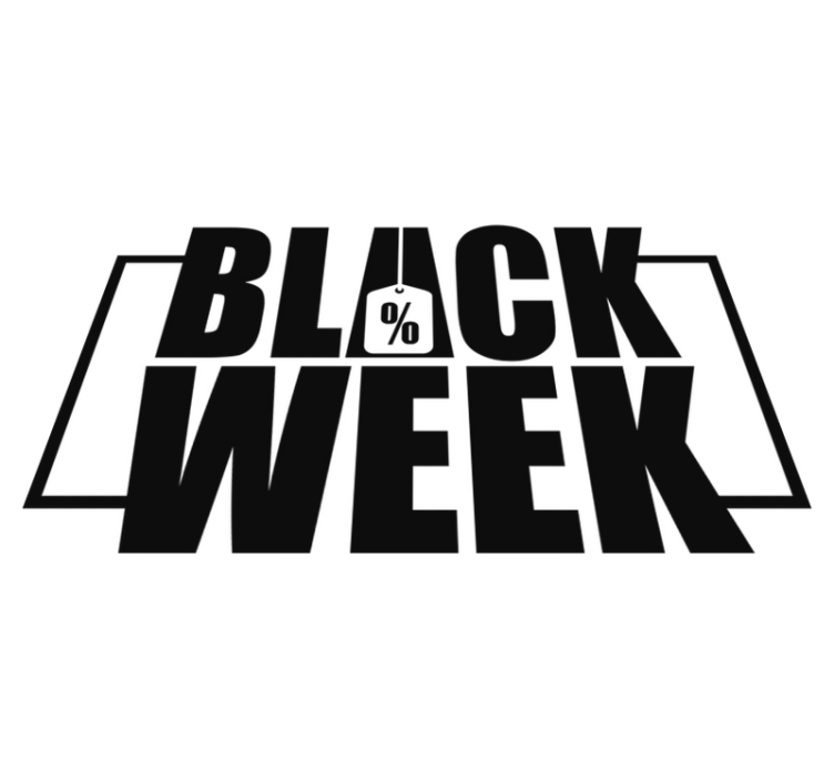 Black friday vinyl carpet for window display - TenStickers