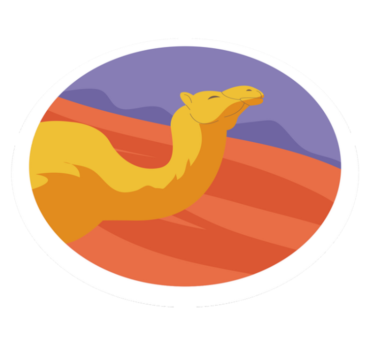 Animal vinyl carpet desert animal - TenStickers