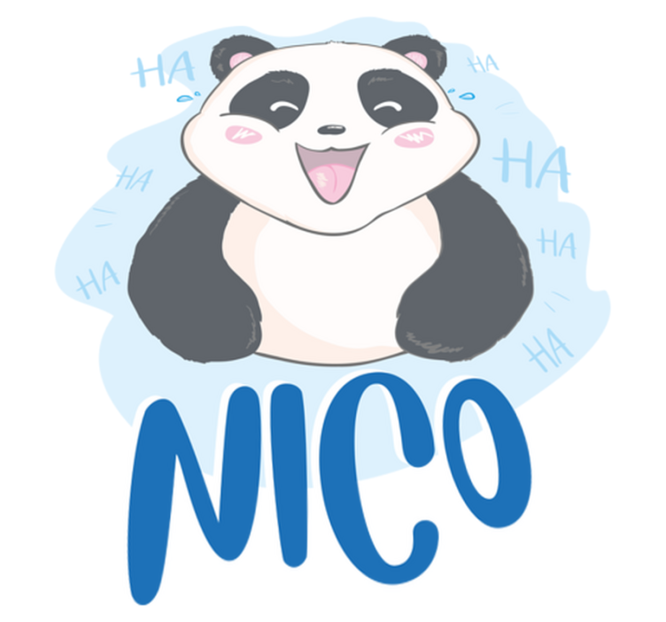 Animal vinyl carpet baby panda surprise - TenStickers