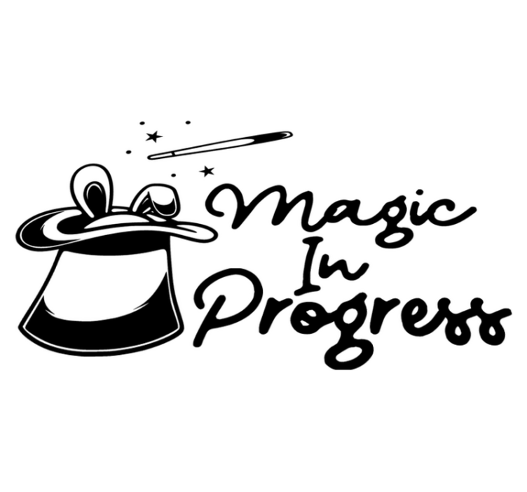 Animal vinyl carpet with magical rabbits and rainbows - TenStickers