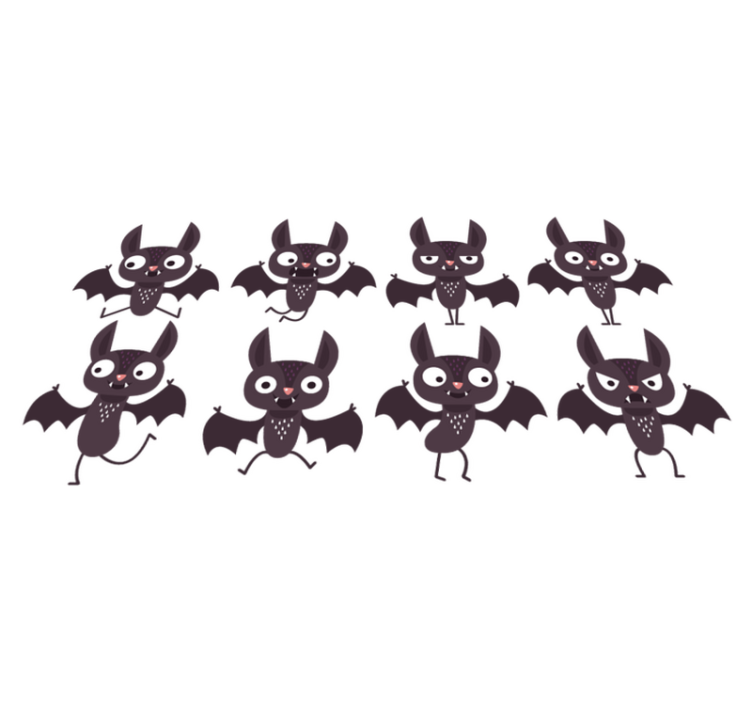 Halloween vinyl carpet happy bat pack - TenStickers