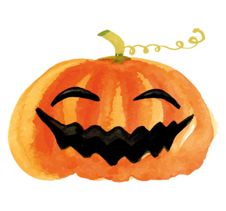 Halloween vinyl carpet happy pumpkin design - TenStickers