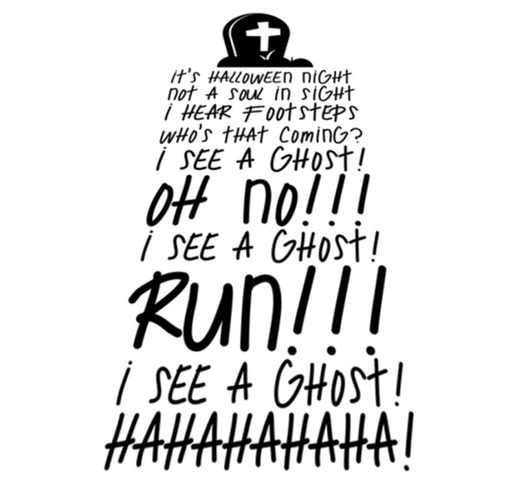 Halloween vinyl carpet - thriller - TenStickers