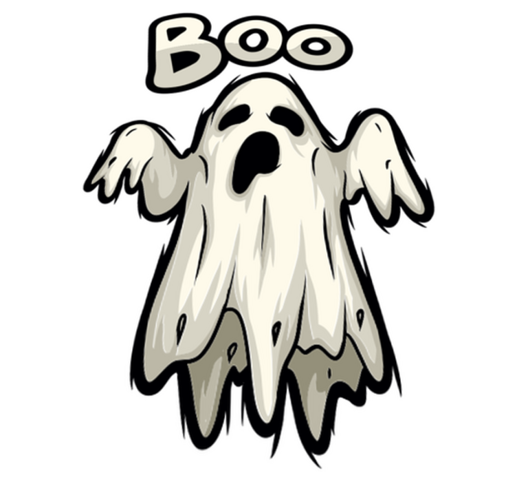 Halloween vinyl carpet boo ghost design - TenStickers