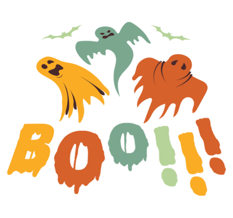 Halloween vinyl carpet boo ghost design - TenStickers