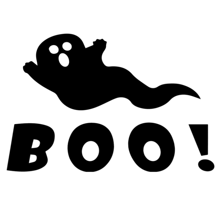 Halloween vinyl carpet ghostly boo decoration - TenStickers