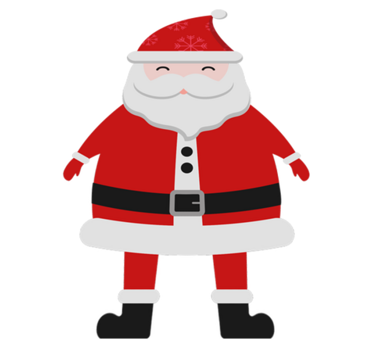 Christmas vinyl carpet santa claus for children - TenStickers