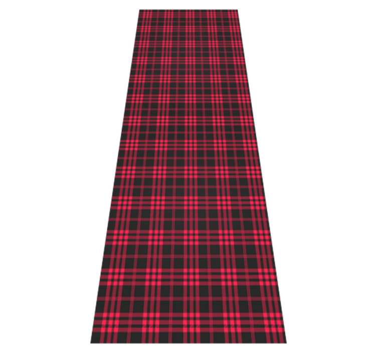 Christmas vinyl carpet christmas tartan pattern mat - TenStickers