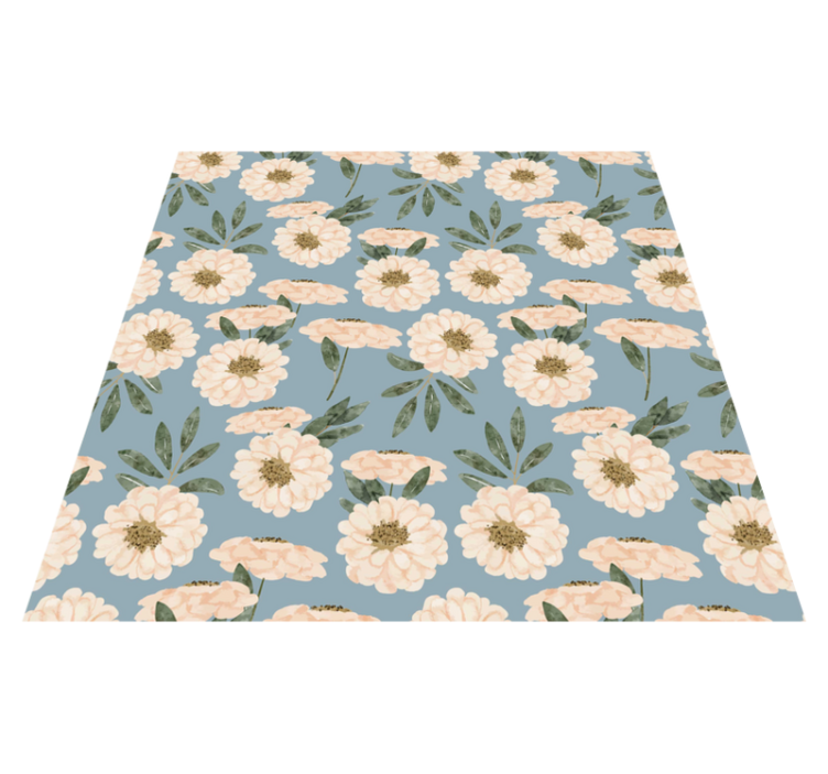Floral vinyl carpet with exotic design - TenStickers