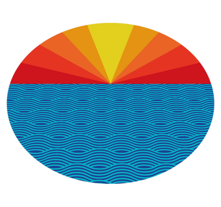 Vintage sunset bedroom vinyl carpet - TenStickers