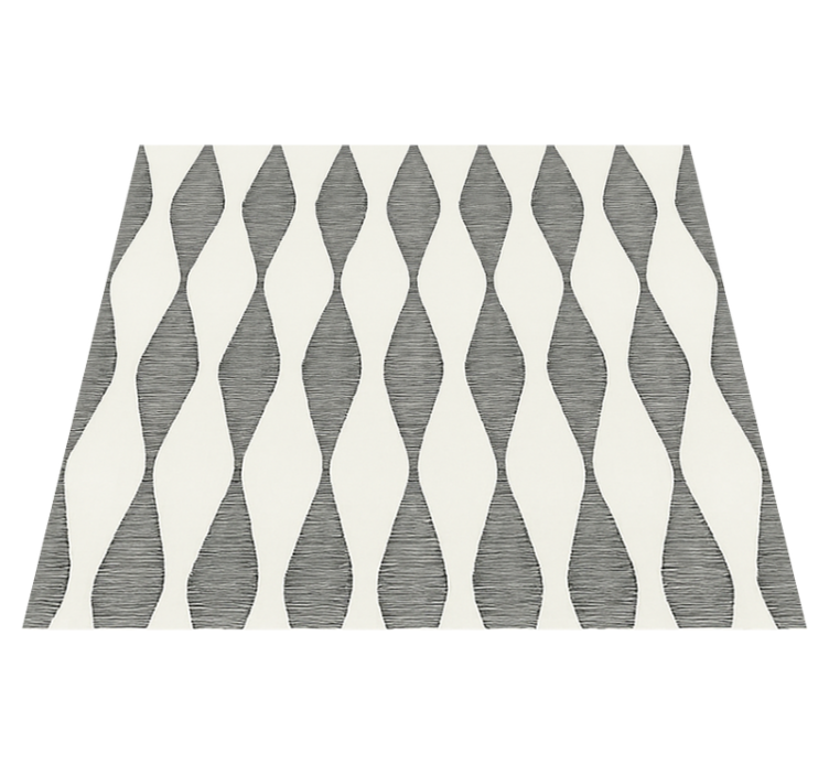 Rabaul ikat beige motif kitchen vinyl carpet - TenStickers