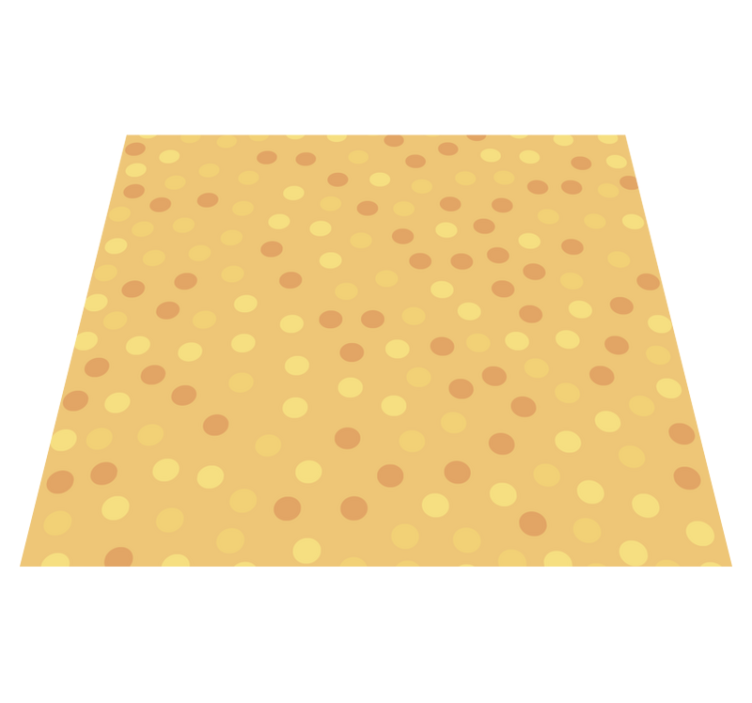 Kitchen vinyl carpet orange circles wallpaper - TenStickers