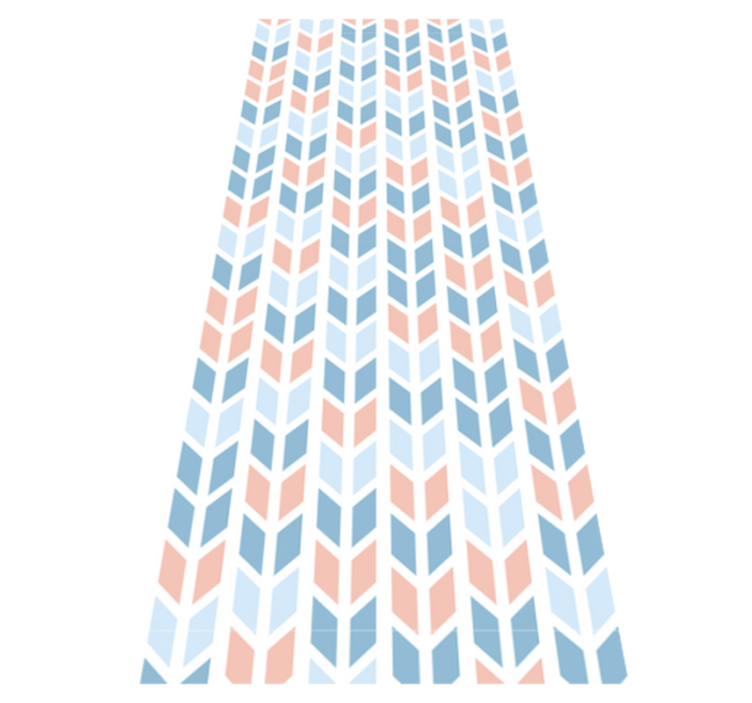 Kitchen vinyl carpet with nordic vertical arrows - TenStickers