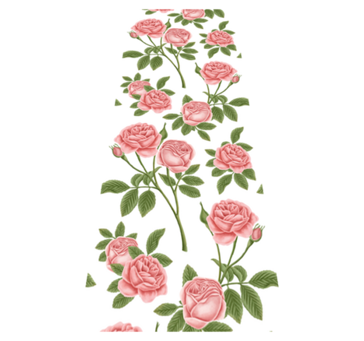 Kitchen vinyl carpet flowerprint roses - TenStickers