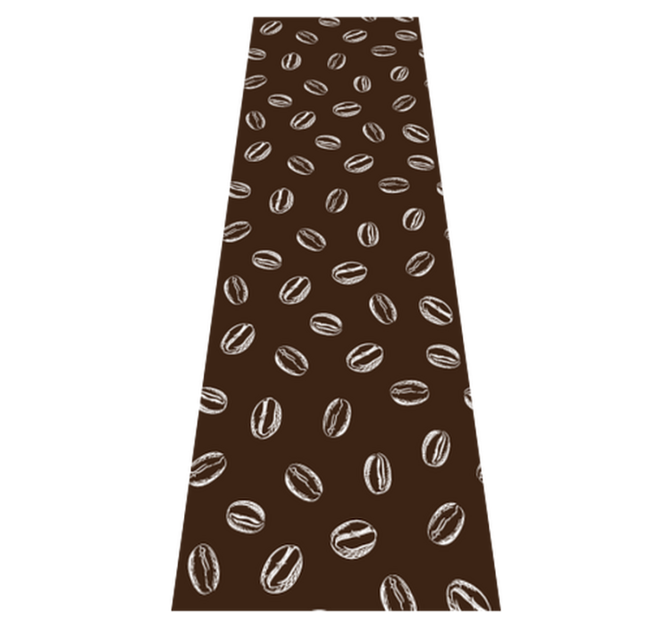 Kitchen vinyl carpet coffee beans seamless design - TenStickers