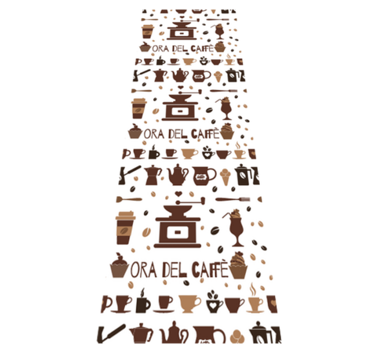 Kitchen vinyl carpet coffee break - TenStickers