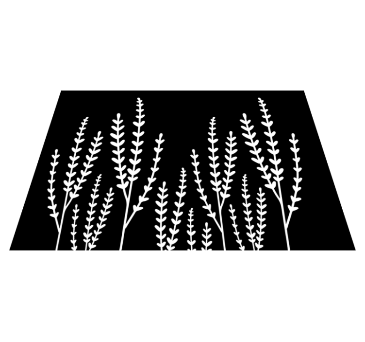 Bathroom vinyl carpet in black and white spikes - TenStickers