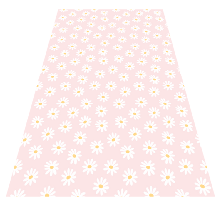Floral vinyl carpet daisy flower design - TenStickers