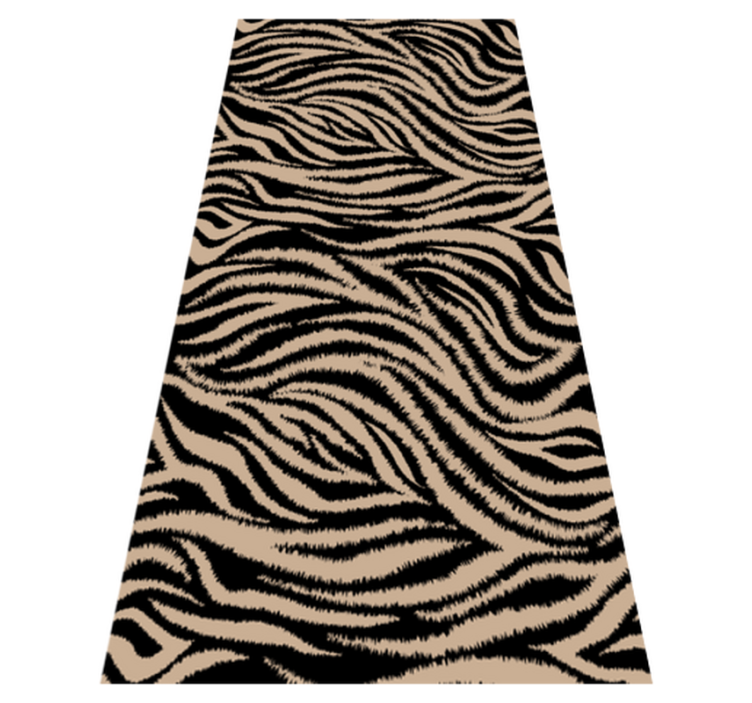 Animal print vinyl carpet zebra striped design - TenStickers