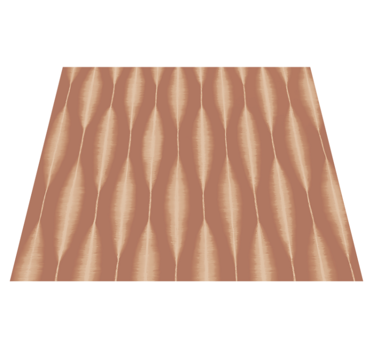 Geometric vinyl carpet ikat kasuri mocha mousse - TenStickers