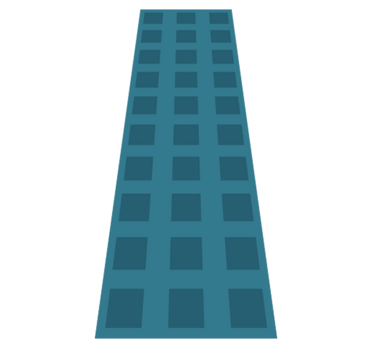 Geometric vinyl carpet blue square pattern - TenStickers