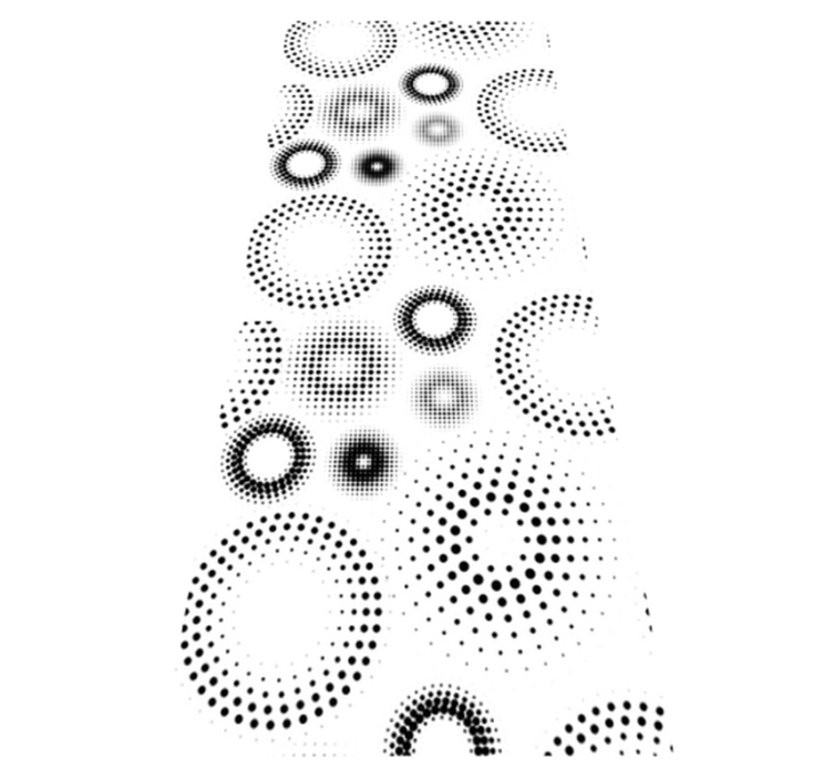 Geometric vinyl carpet seamless polka dots - TenStickers