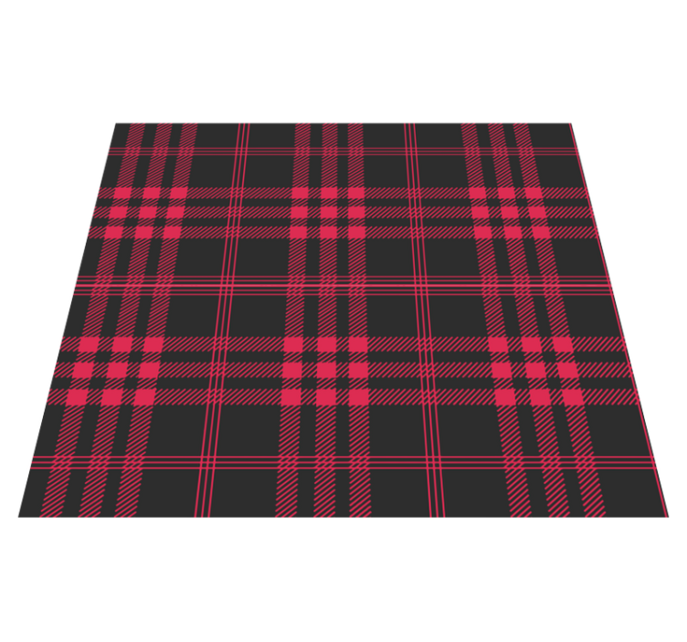 Christmas vinyl carpet in christmas tartan pattern - TenStickers
