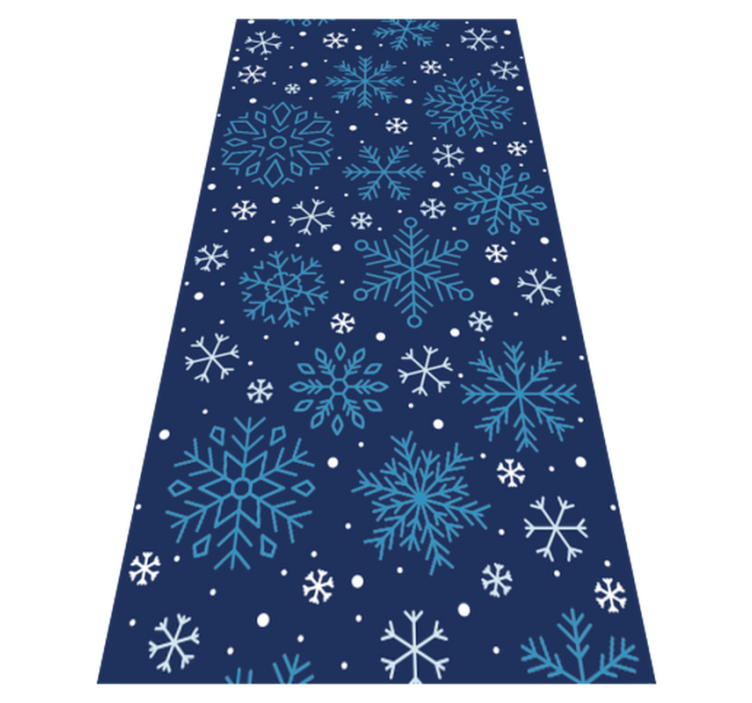 Christmas vinyl carpet with snowflakes - TenStickers