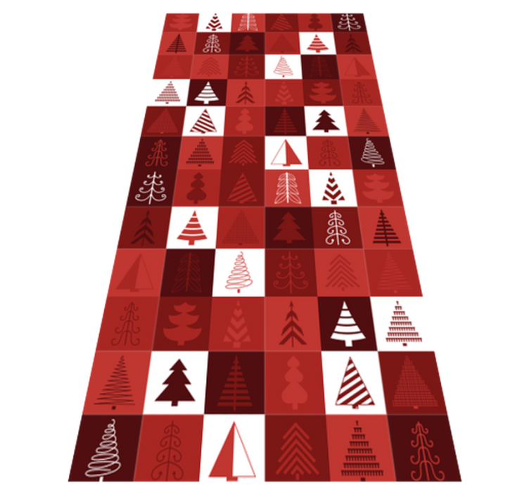 Christmas vinyl carpet christmas patchwork design - TenStickers