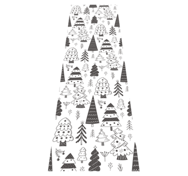Christmas vinyl carpet with christmas tree design - TenStickers