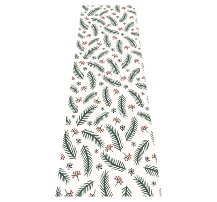 Christmas vinyl carpet with pine branches design - TenStickers
