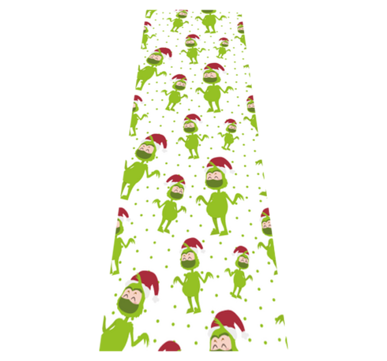 Christmas vinyl carpet merry christmas with mask face - TenStickers