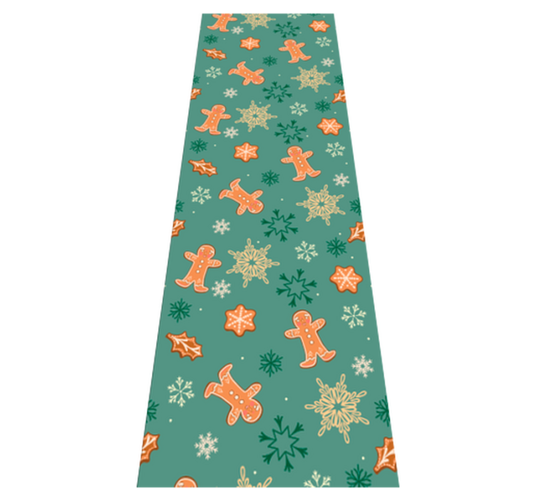 Christmas vinyl carpet christmas gingerbread design - TenStickers