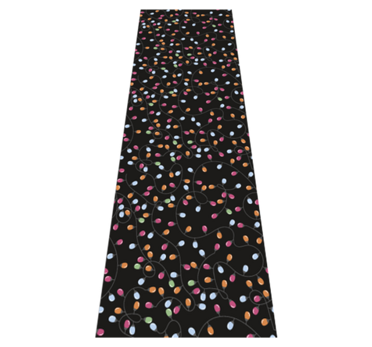 Christmas vinyl carpet happy lights decorations - TenStickers