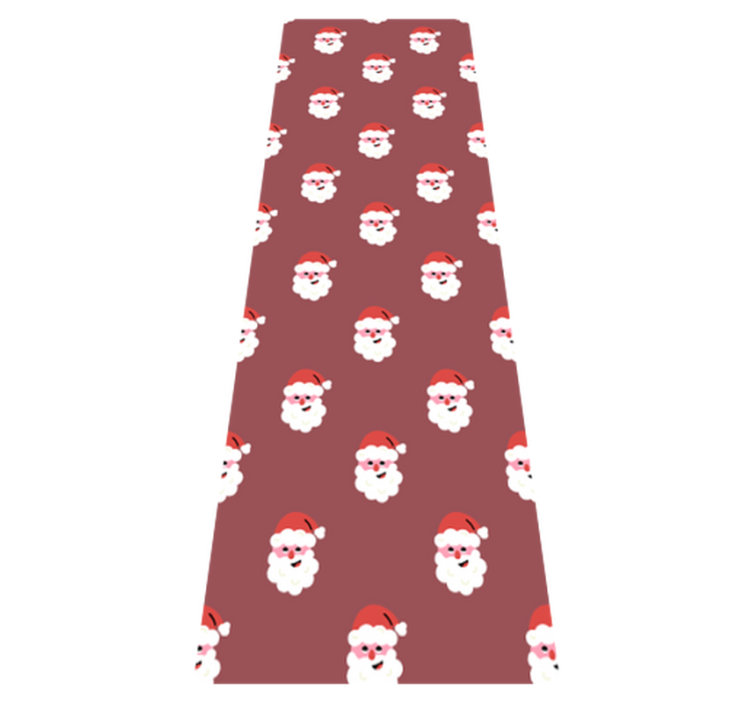 Christmas vinyl carpet santa claus red design - TenStickers
