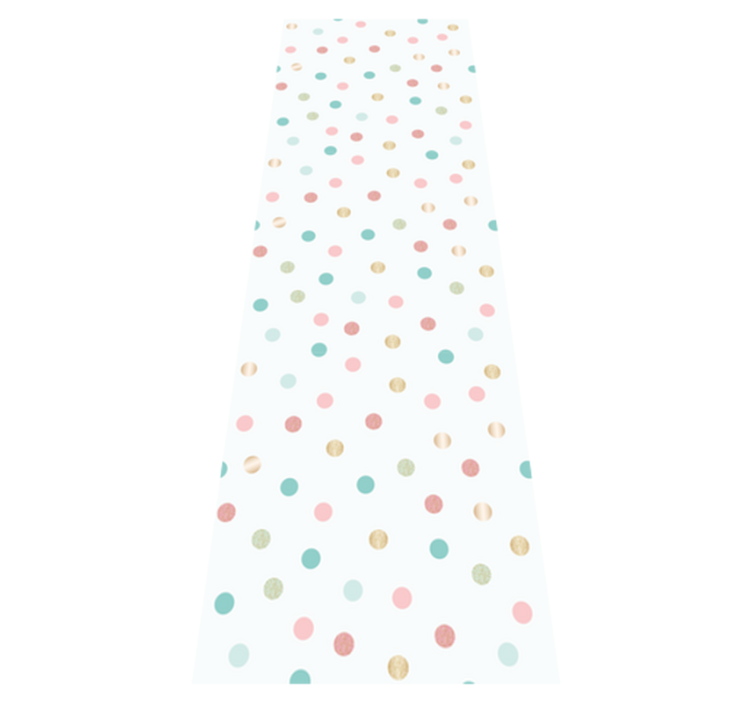 Bedroom vinyl carpet with glitter confetti dots - TenStickers
