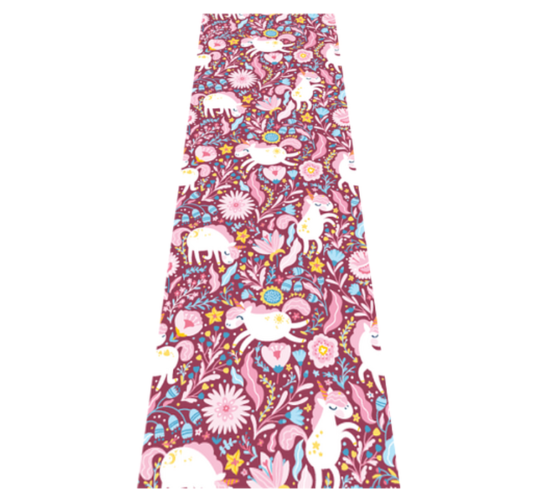 Bedroom vinyl carpet with beautiful unicorn design - TenStickers