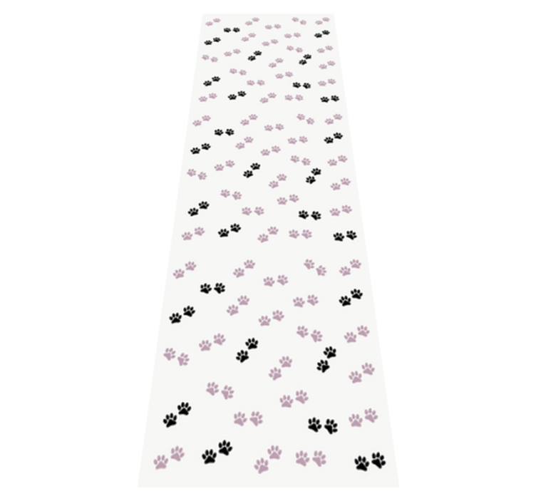 Cats paw marks bedroom vinyl carpet - TenStickers